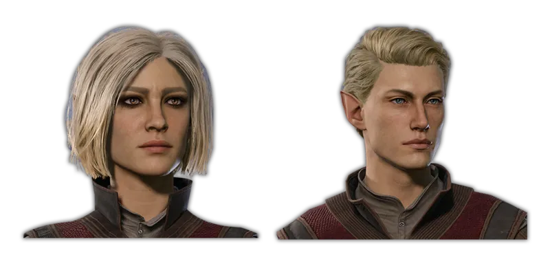 High Half-Elf character portrait — Baldur’s Gate 3
